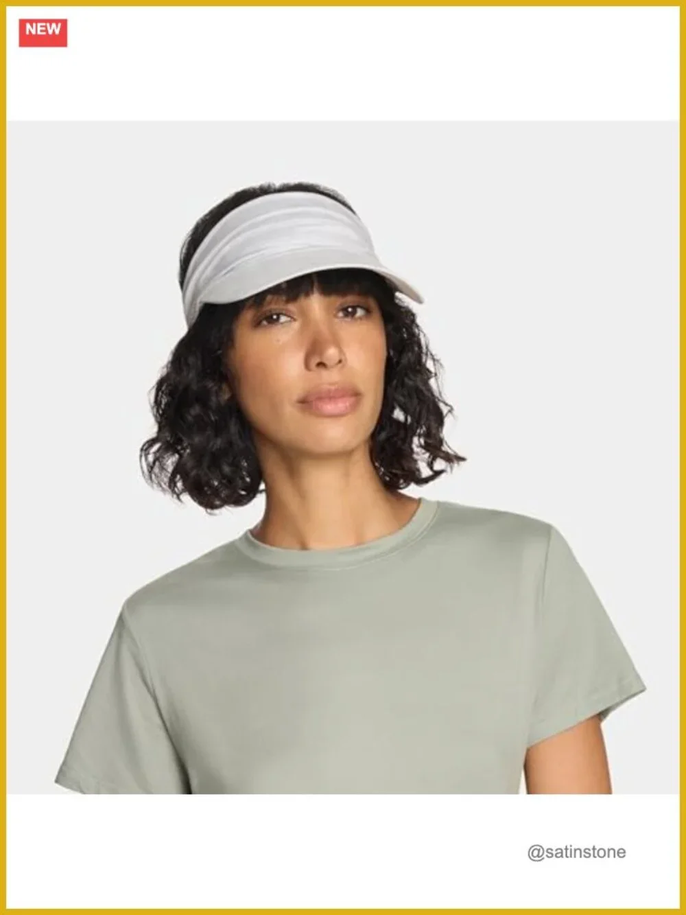 Cooling Stretchy Visor with UPF 50, No Slip Band